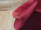 Parker Knoll Armchairs Velvet Wingback Pair PK711 Burgundy - Project
