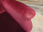 Parker Knoll Armchairs Velvet Wingback Pair PK711 Burgundy - Project