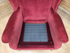 Parker Knoll Armchairs Velvet Wingback Pair PK711 Burgundy - Project