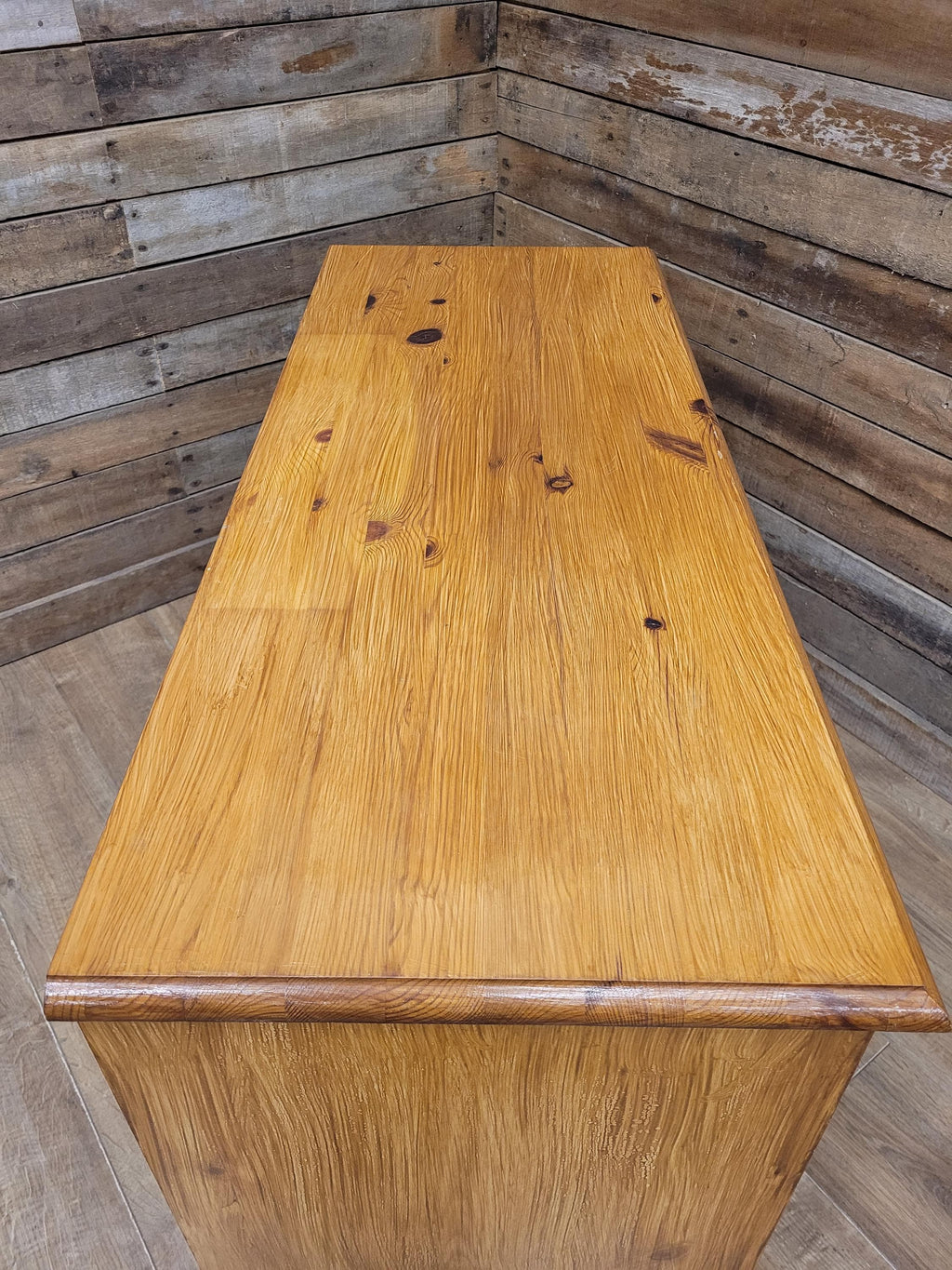 Pine Pedestal Desk Traditional Three Drawer Writing Table