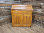 Pine Bureau Writing Desk Country Style Fall Front Storage Cabinet