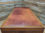 Partner Pedestal Desk Mahogany Edwardian Leather Top Twin Pedestal