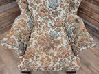 Parker Knoll Wingback Armchair Floral Upholstery Queen Anne Chair