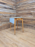 Formica Drop Leaf Table Drawer Mid Century Kitchen Table MCM