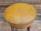 Benchairs Bar Stool Vintage Tan Leatherette Upholstered Seat