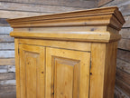 Pine Kitchen Pantry Cupboard Victorian Style Two Door Storage Cabinet