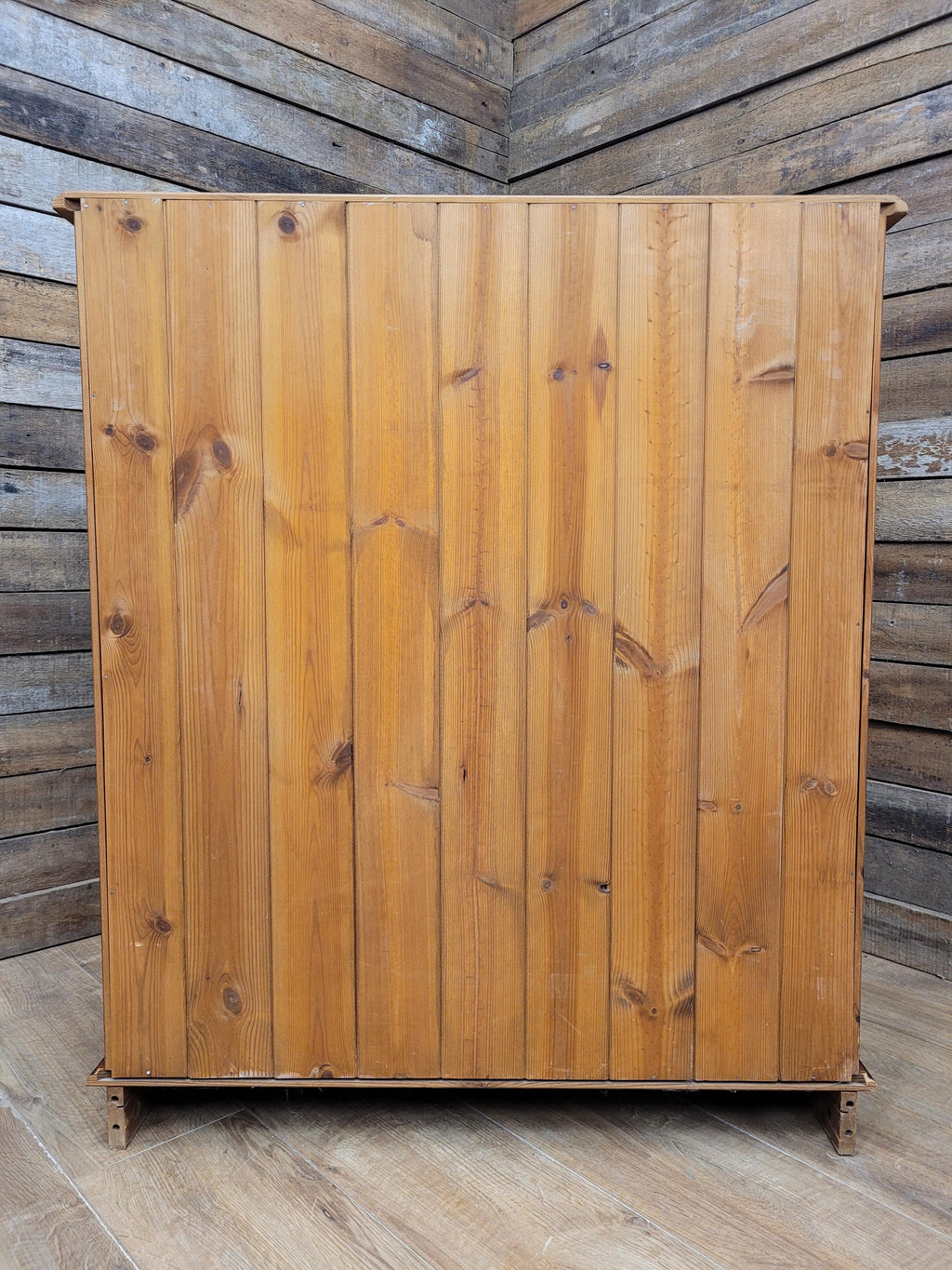 Pine Bookcase Adjustable Shelves Country Style Open Display Cabinet
