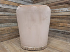 Richard Henry Tub Chair Velour Upholstered Fringe Armchair