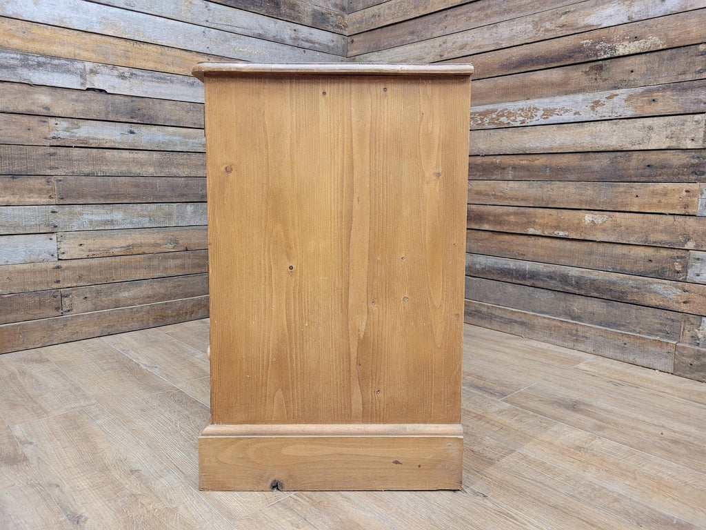 Pine Glazed Sideboard Cupboard Rustic Two Drawer Storage Cabinet
