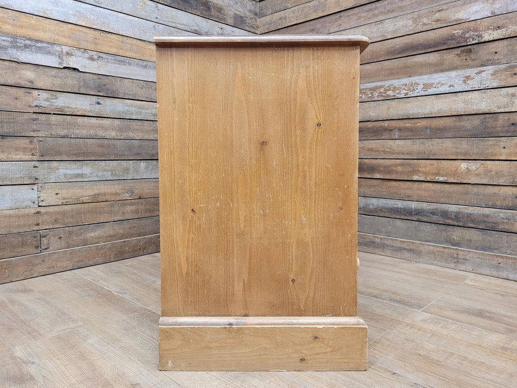 Pine Glazed Sideboard Cupboard Rustic Two Drawer Storage Cabinet