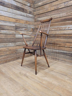 Ercol Goldsmith Elm Windsor Armchair Carver Mid Century Modern