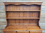 Pine Dresser Country Style Three Door Three Drawer Kitchen Cabinet