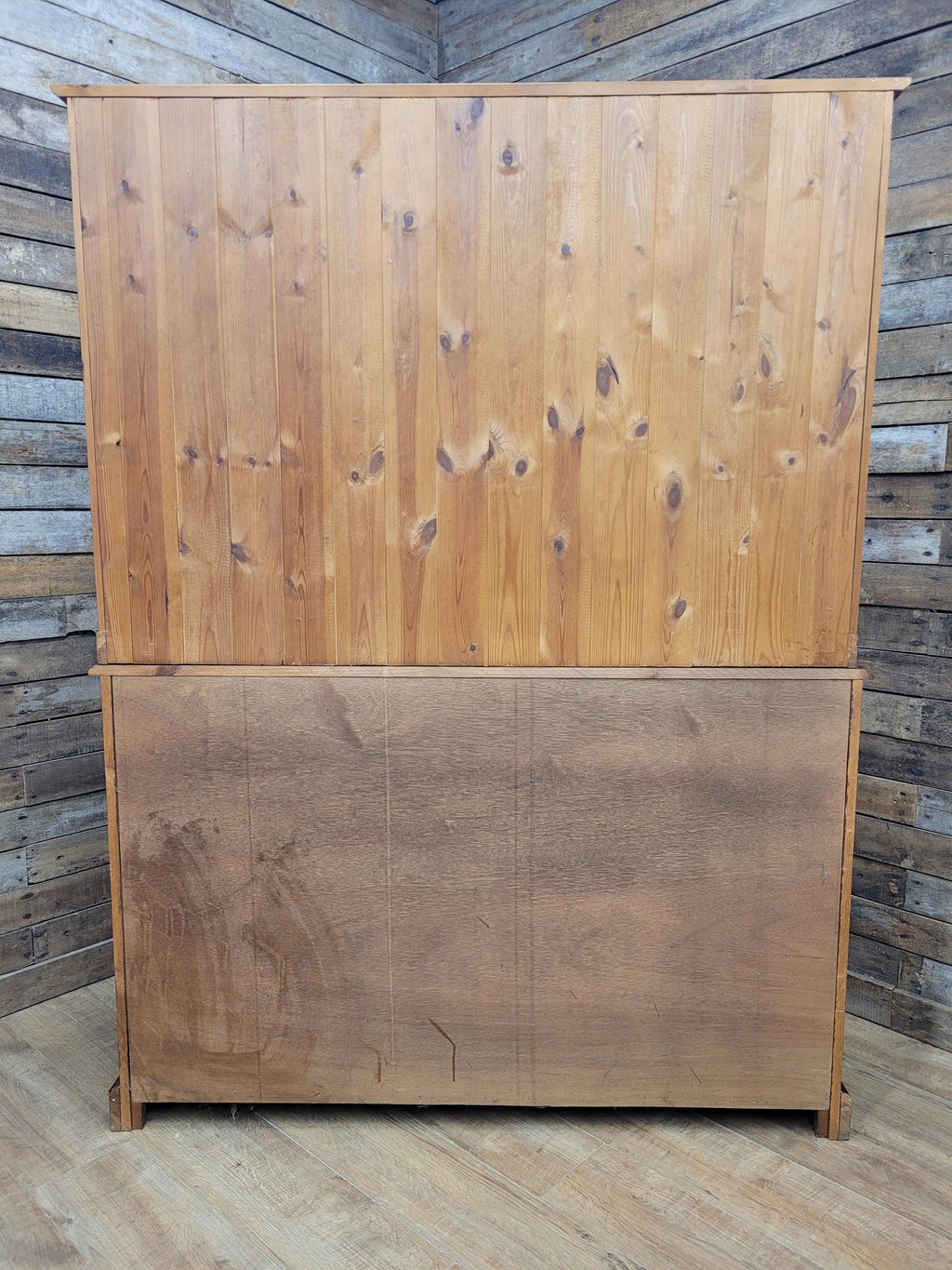 Pine Dresser Country Style Three Door Three Drawer Kitchen Cabinet