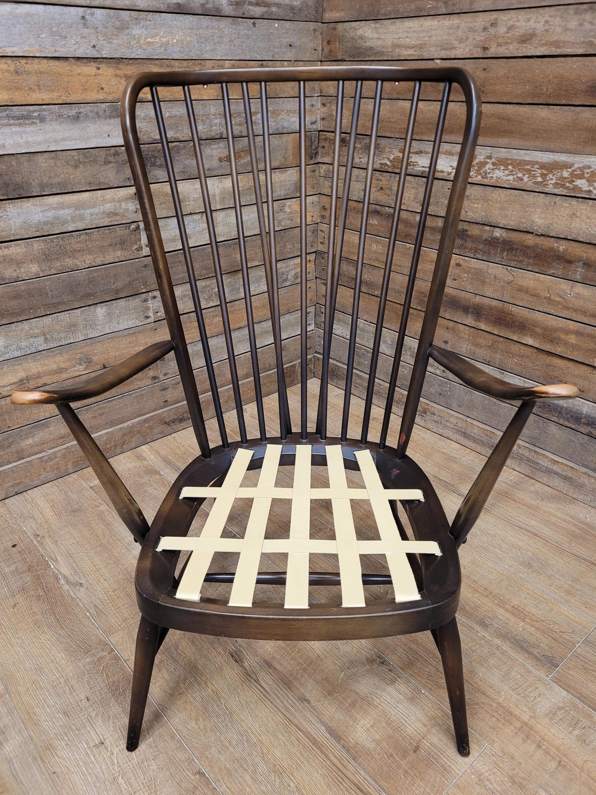 Ercol Model 478 High Back Armchair Windsor Grandfather Chair