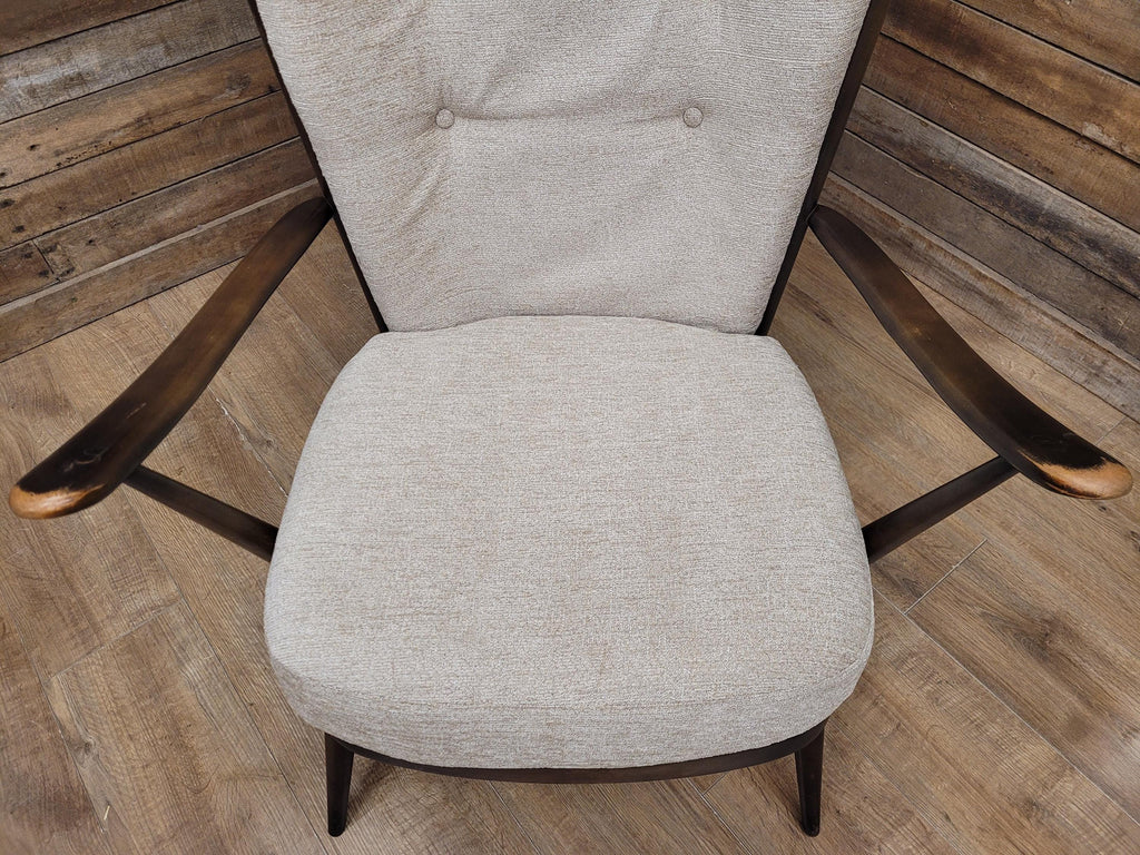 Ercol Model 478 High Back Armchair Windsor Grandfather Chair