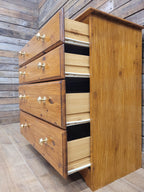 Painted Pine Effect Chest Of Drawers Country Style Four Drawer Storage