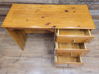 Pine Pedestal Desk Traditional Three Drawer Writing Table