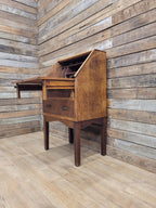 Edwardian Oak Bureau Arts Crafts Fall Front Writing Desk