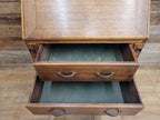 Edwardian Oak Bureau Arts Crafts Fall Front Writing Desk