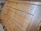 Edwardian Oak Bureau Arts Crafts Fall Front Writing Desk