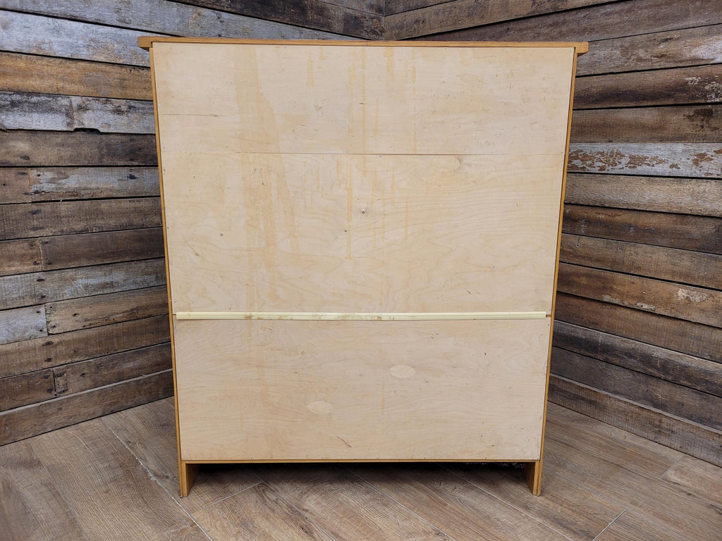 Pine Bureau Writing Desk Country Style Fall Front Storage Cabinet