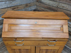 Pine Bureau Writing Desk Country Style Fall Front Storage Cabinet