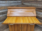 Pine Bureau Writing Desk Country Style Fall Front Storage Cabinet