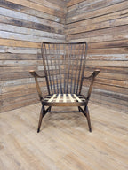 Ercol Model 478 High Back Armchair Windsor Grandfather Chair