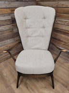 Ercol Model 478 High Back Armchair Windsor Grandfather Chair
