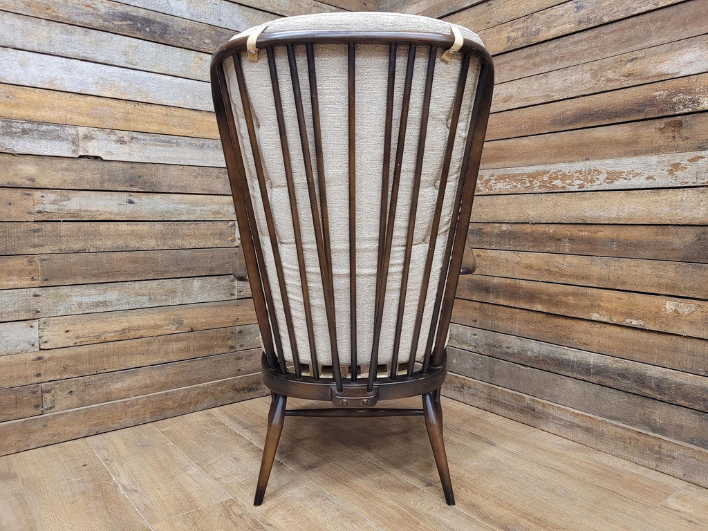 Ercol Model 478 High Back Armchair Windsor Grandfather Chair