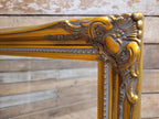 Ornate Wall Mirror Gilt Gold Rococo Style Floral Beaded Frame