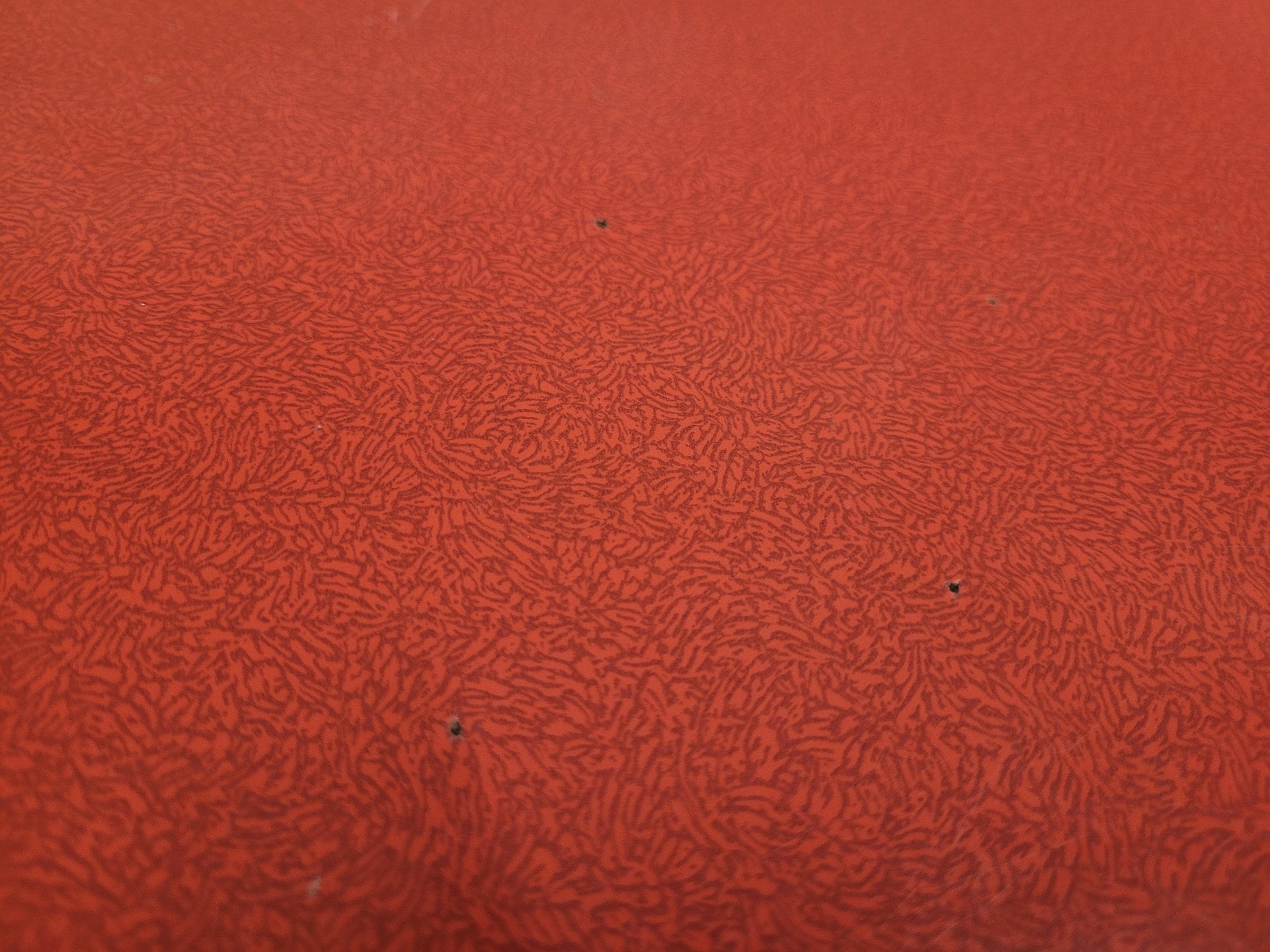 Vintage Side Table Formica Top 1960s Red Retro Tapered Legs Small Desk