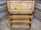 Ducal Pine Bureau Desk Vintage Writing Drop Front Drawers
