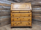 Ducal Pine Bureau Desk Vintage Writing Drop Front Drawers