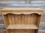Vintage Solid Pine Open Bookcase Country House Farmhouse Shelving