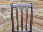 Arts And Crafts Oak Dining Chair Slat Back Upholstered Seat