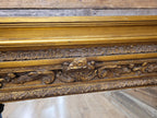 Regency Style Giltwood Overmantel Mirror Architectural Classical Frame