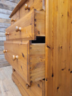 Pine Chest Of Drawers 2 over 3 Vintage 5 Drawers
