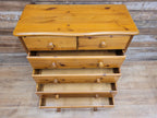 Pine Chest Of Drawers 2 over 4 Vintage Six Drawers