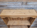 Vintage Solid Pine Open Bookcase Country House Farmhouse Shelving