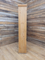 Vintage Solid Pine Open Bookcase Country House Farmhouse Shelving