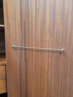 Mid Century Teak Wardrobe Double Door Fitted Interior