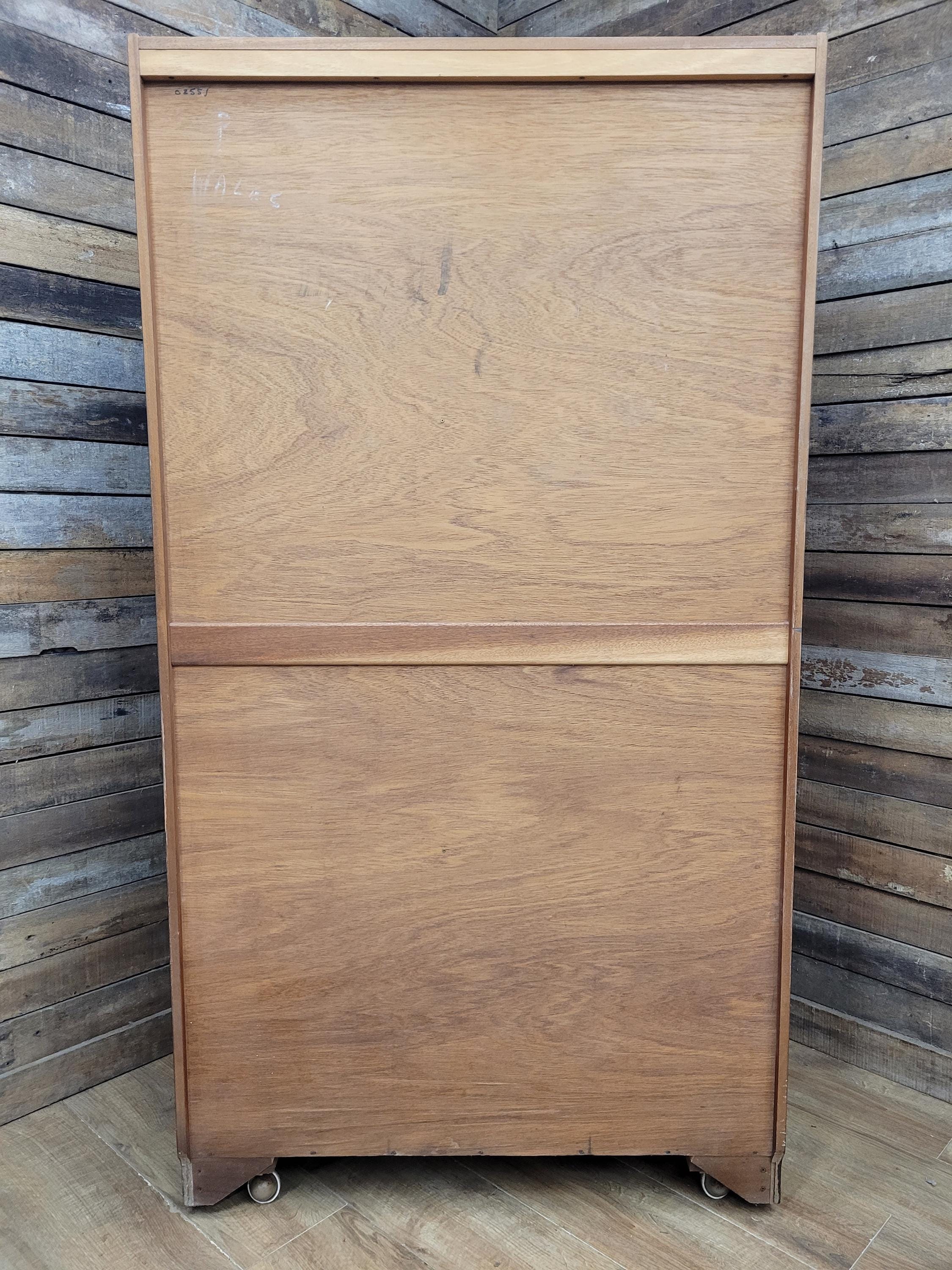 Mid Century Teak Wardrobe Double Door Fitted Interior