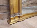 Regency Style Giltwood Overmantel Mirror Architectural Classical Frame