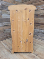 Victorian Pine Pot Cupboard Bedside Cabinet Open Shelf