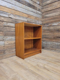 Mid Century Teak Open Bookcase Adjustable Shelf