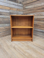 Mid Century Teak Open Bookcase Adjustable Shelf