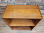 Mid Century Teak Open Bookcase Adjustable Shelf