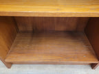 Mid Century Teak Open Bookcase Adjustable Shelf