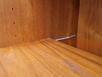 Mid Century Teak Open Bookcase Adjustable Shelf